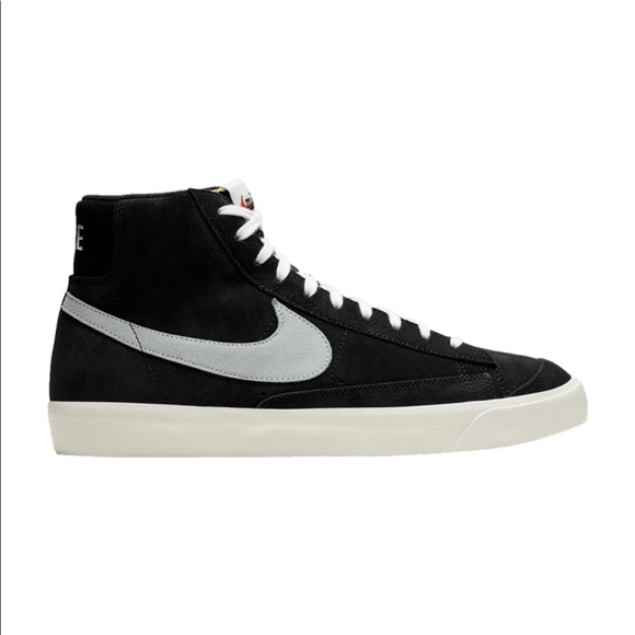 nike black suede blazers